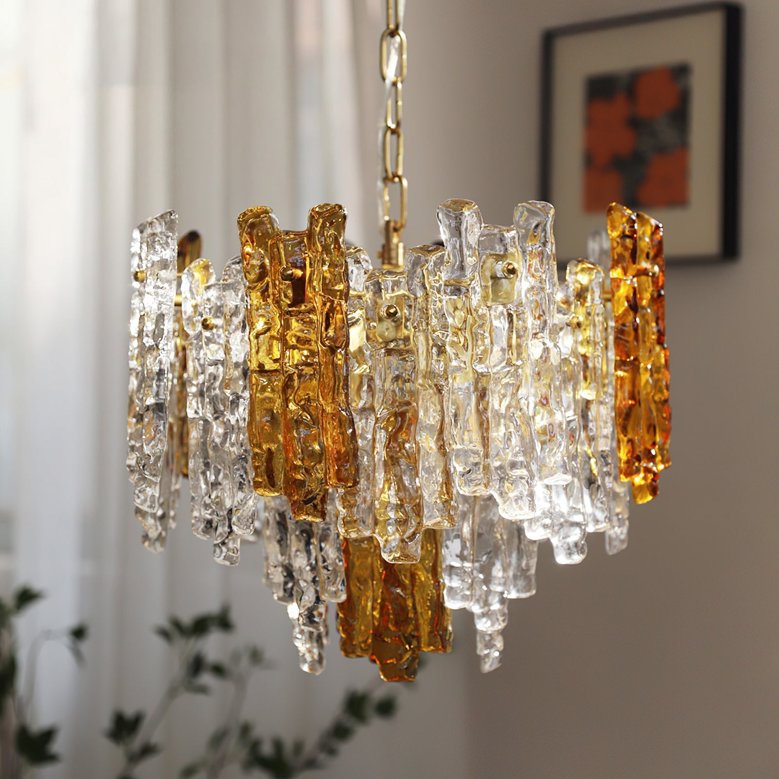 Kalmar Vintage Glass Pendant Light