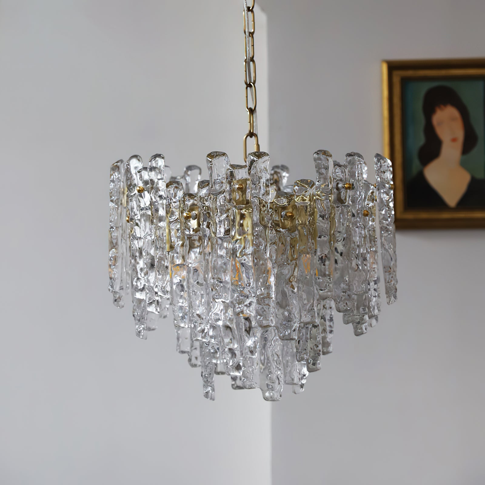 Kalmar Vintage Glass Pendant Light