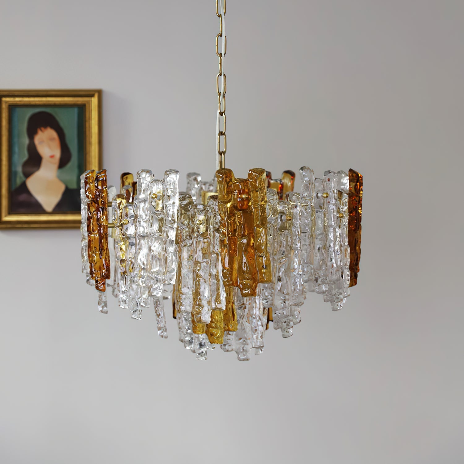 Kalmar Vintage Glass Pendant Light