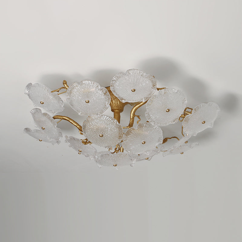 Kamal Floral Glass Ceiling Light
