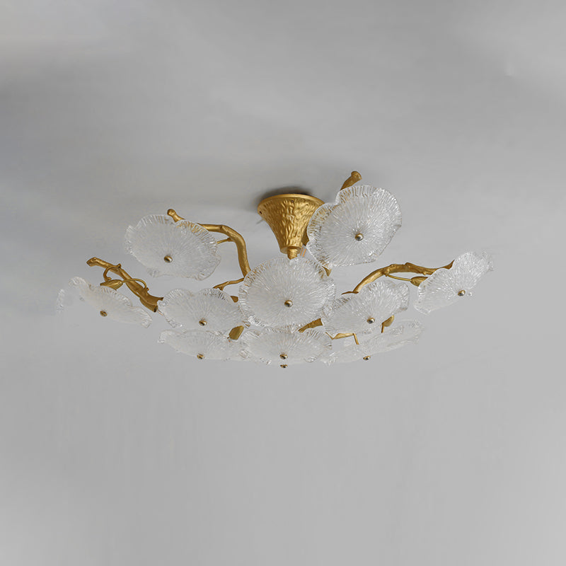 Kamal Floral Glass Ceiling Light