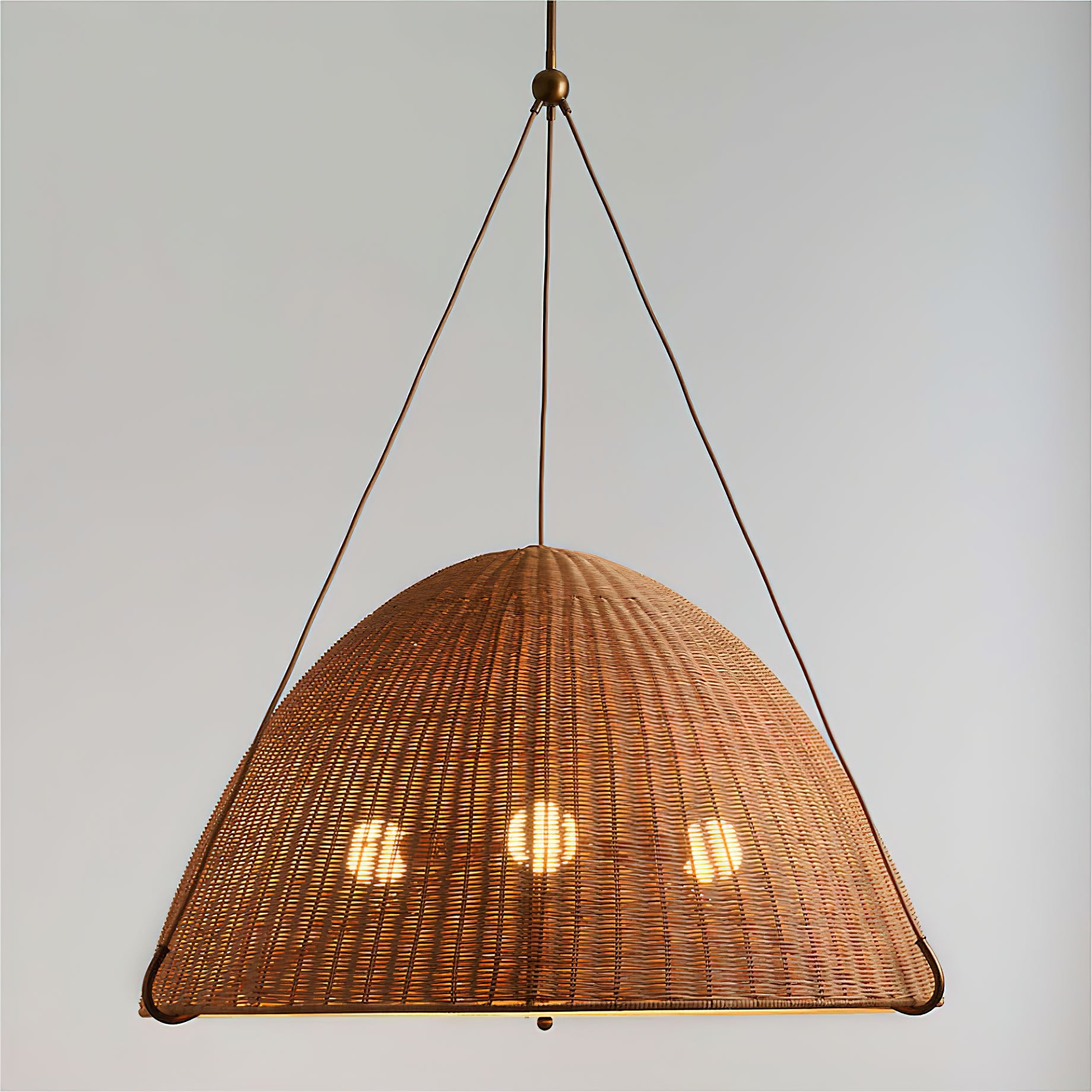 Kash Natural Rattan Pendant Light