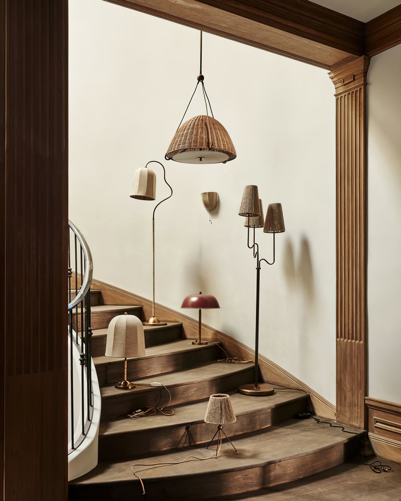 Kash Natural Rattan Pendant Light