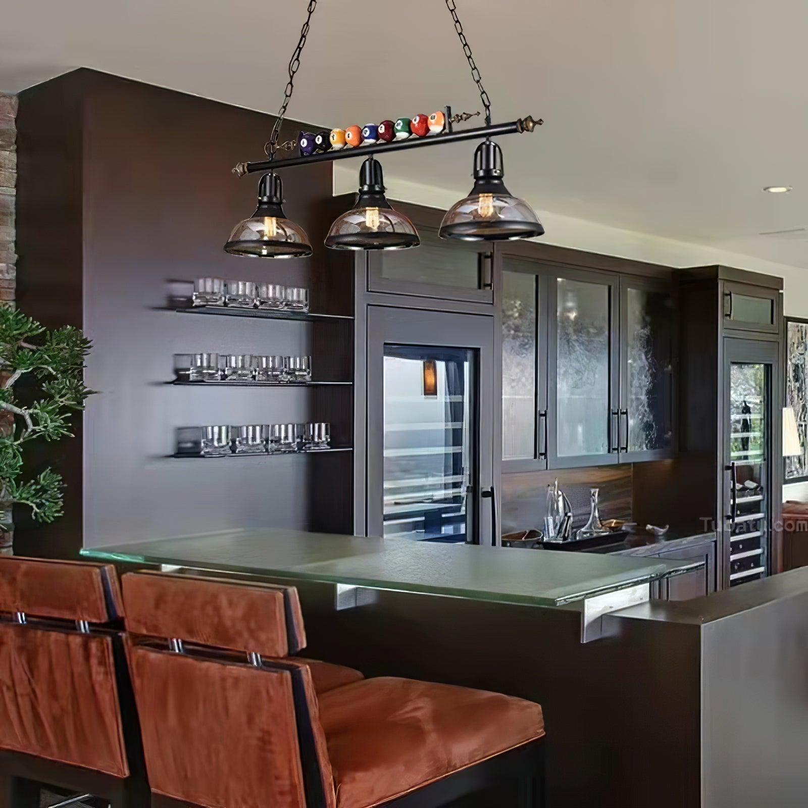 Kasha Billiard Chandelier - Blowlighting