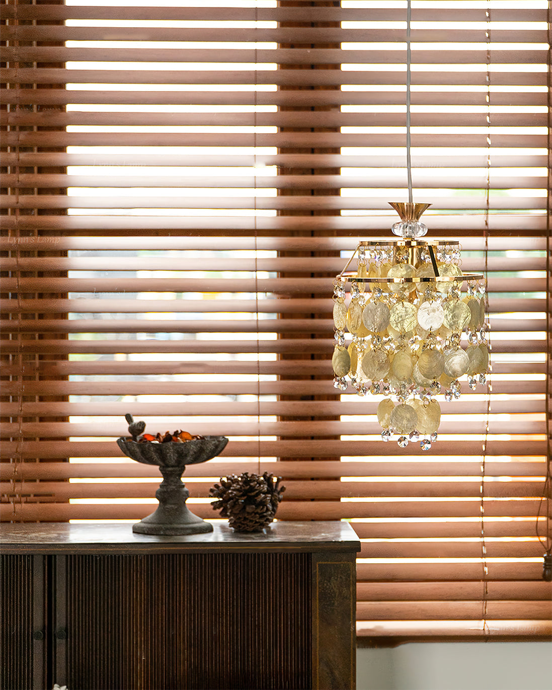 Katinka Art Deco Crystal Pendant Light