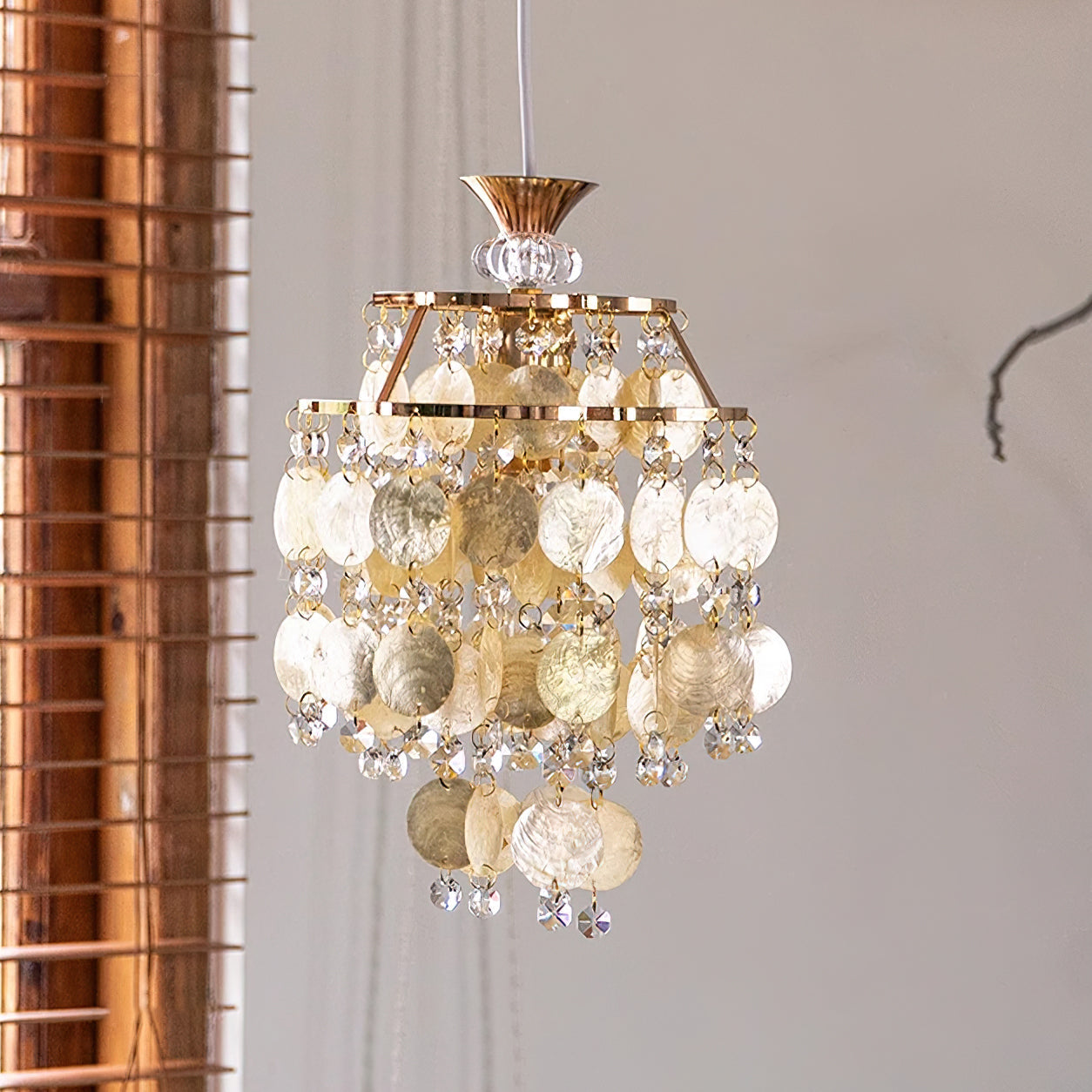 Katinka Art Deco Crystal Pendant Light