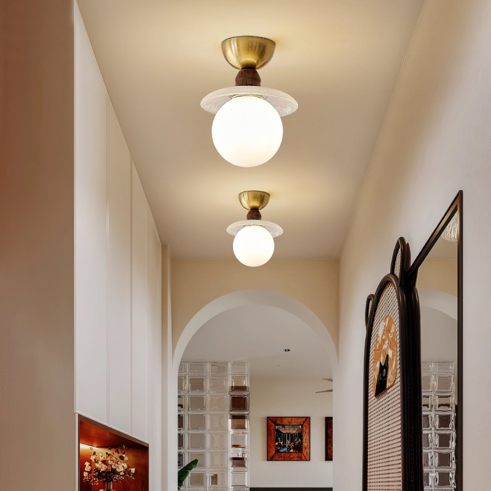 Kaydan Modern Glass Ceiling Light