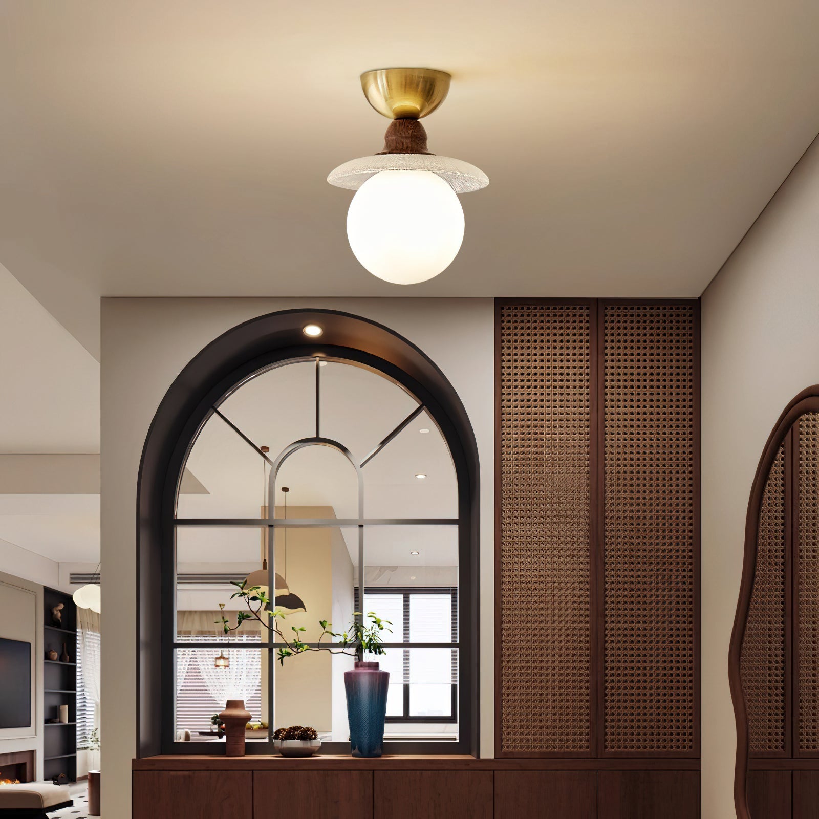 Kaydan Modern Glass Ceiling Light