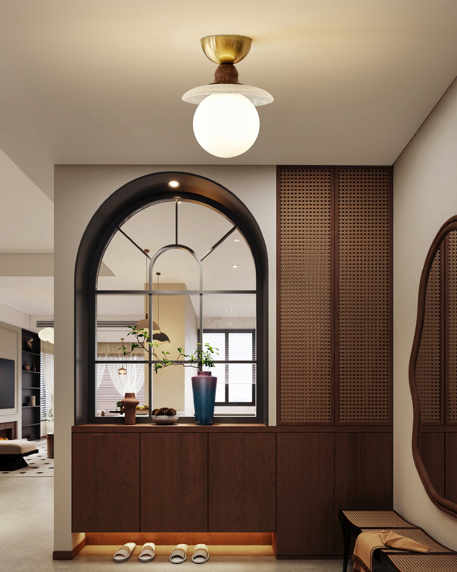 Kaydan Modern Glass Ceiling Light