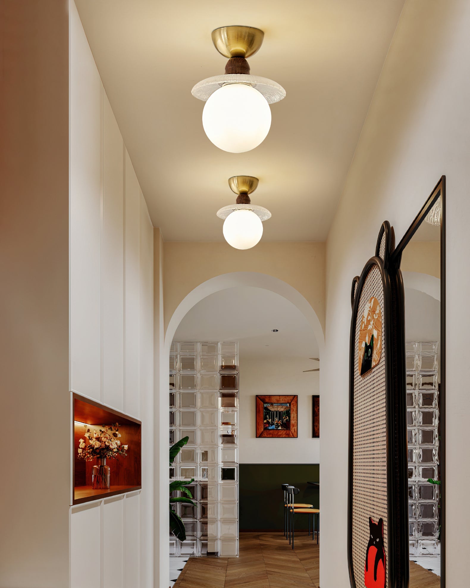 Kaydan Modern Glass Ceiling Light