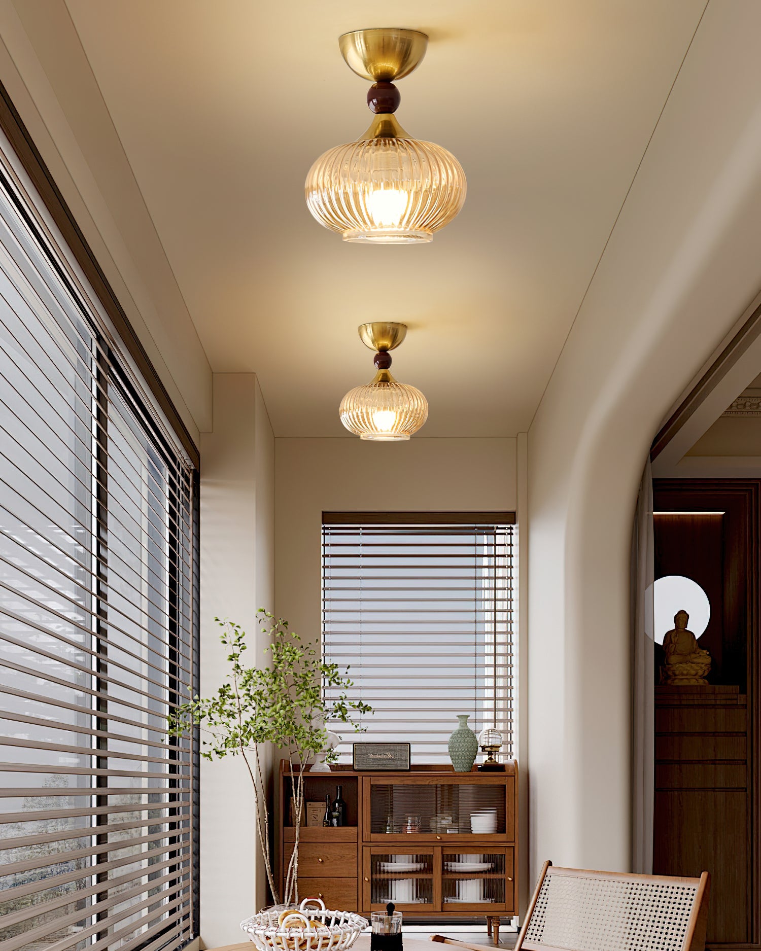 Kaydan Modern Glass Ceiling Light