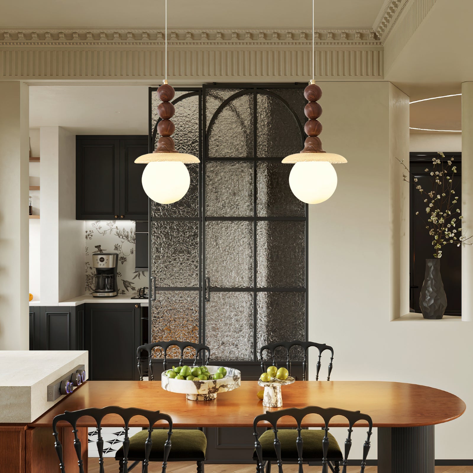 Kaydan Modern Glass Pendant Light