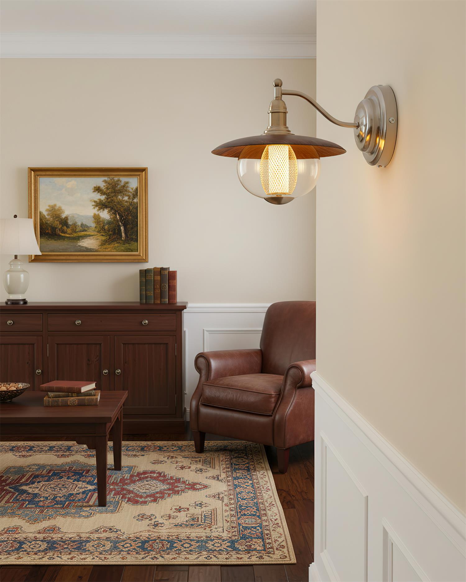 Keeper Modern Glass Wall Light