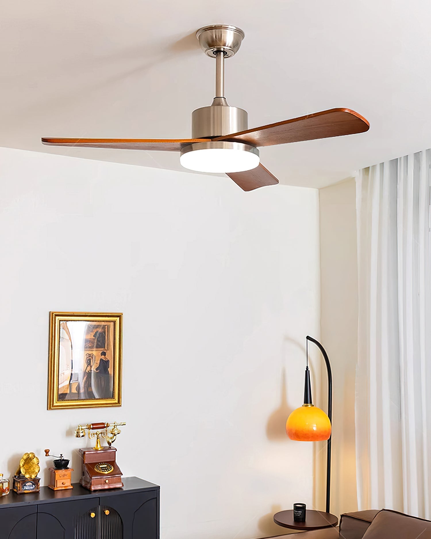 Kendal Modern Wood Ceiling Fan Light