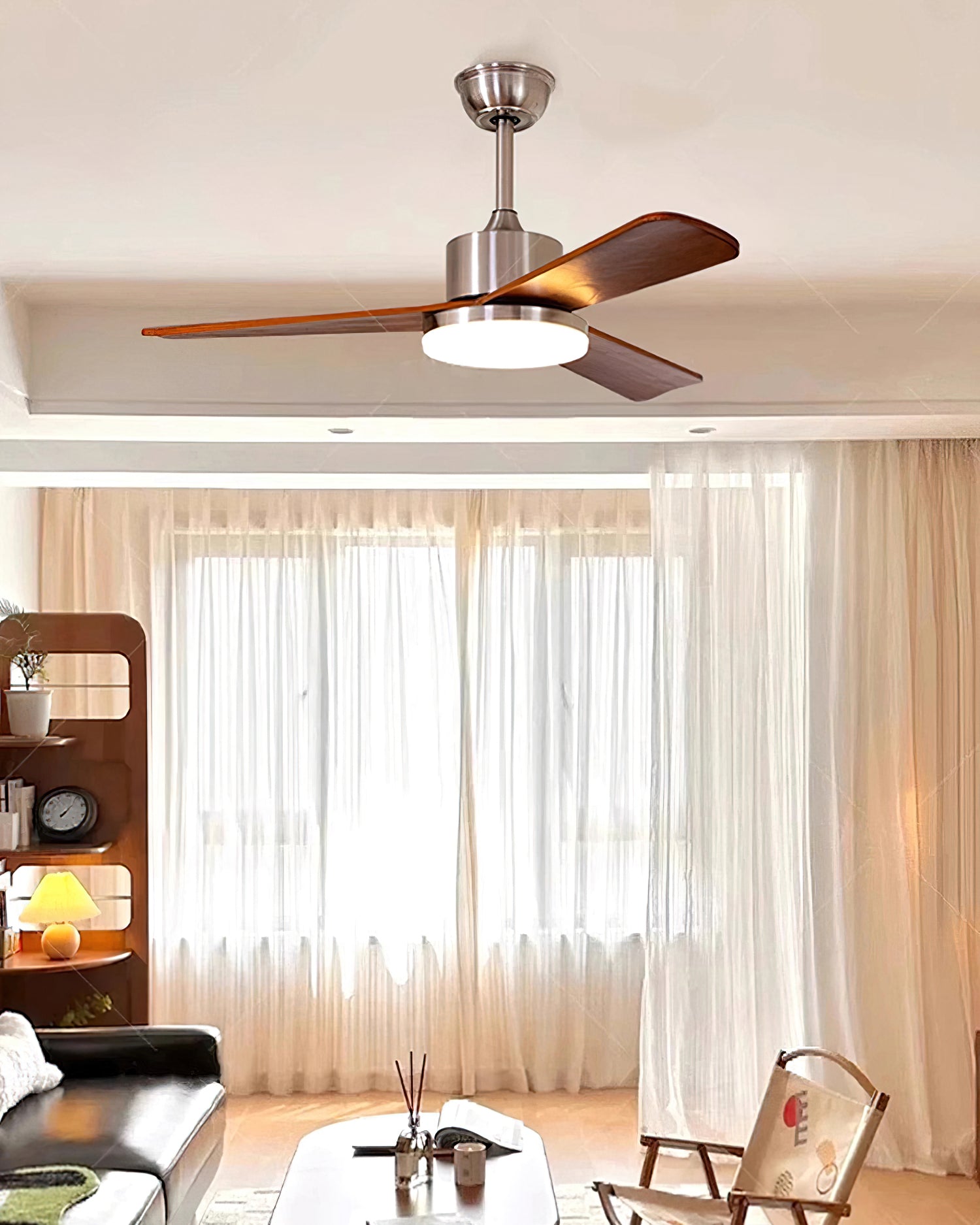 Kendal Modern Wood Ceiling Fan Light