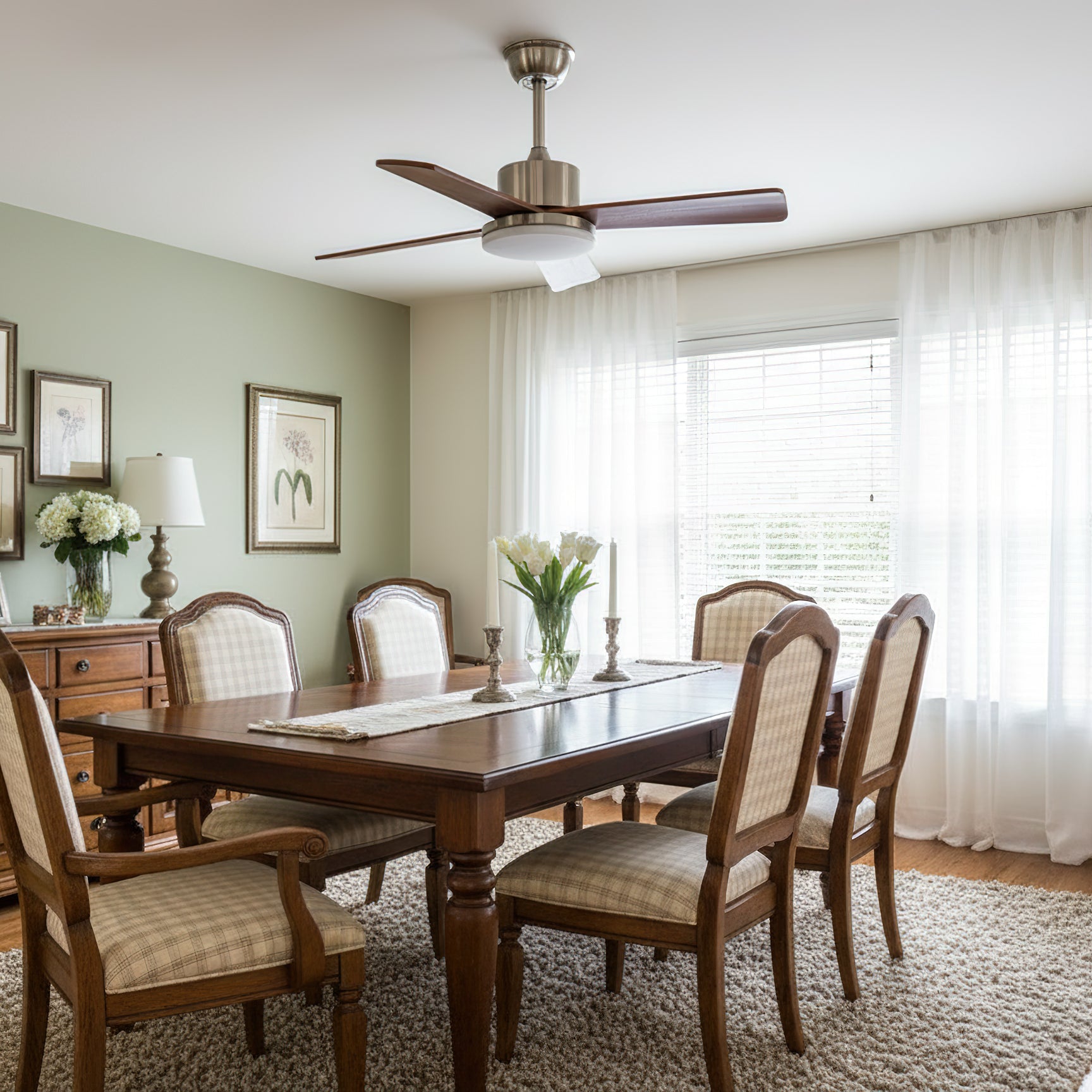 Kendal Modern Wood Ceiling Fan Light