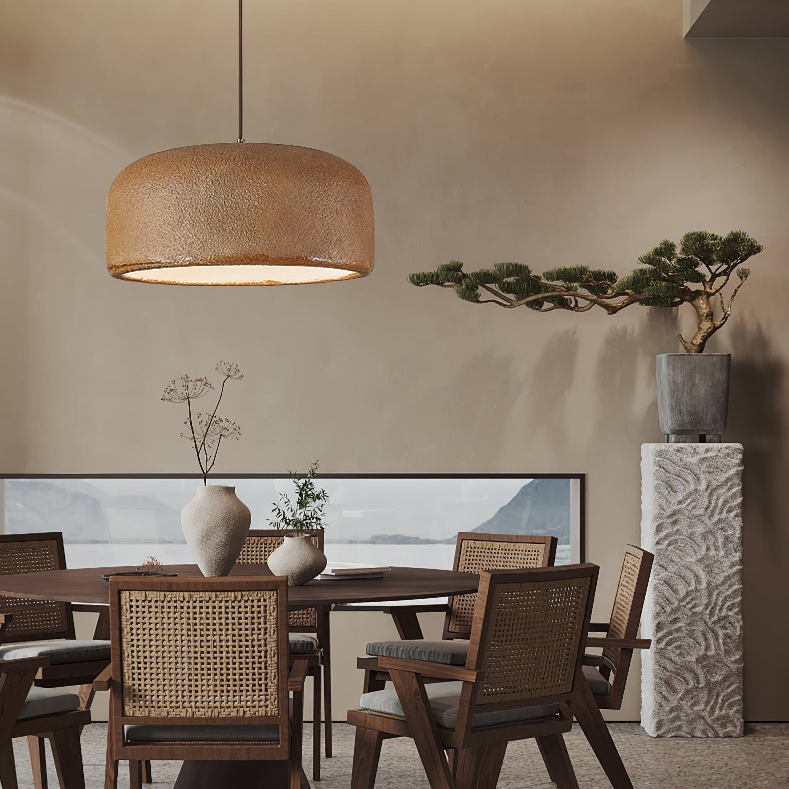 Khmara Resin Dome Pendant Lamp - Blowlighting