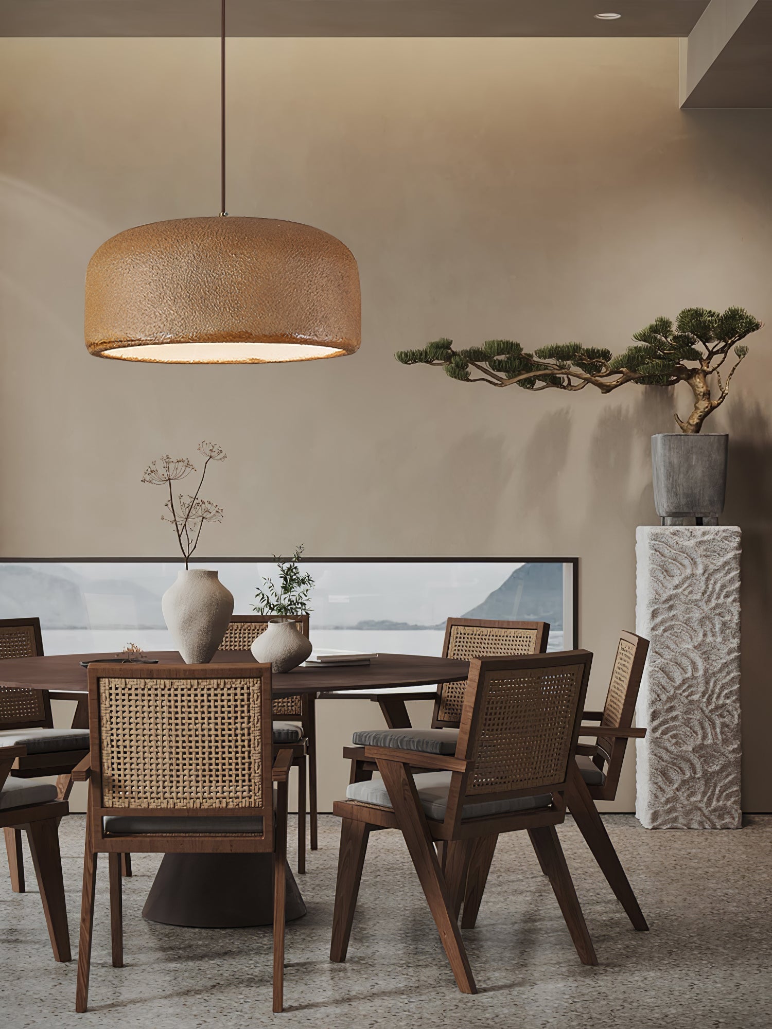 Khmara Resin Dome Pendant Lamp - Blowlighting