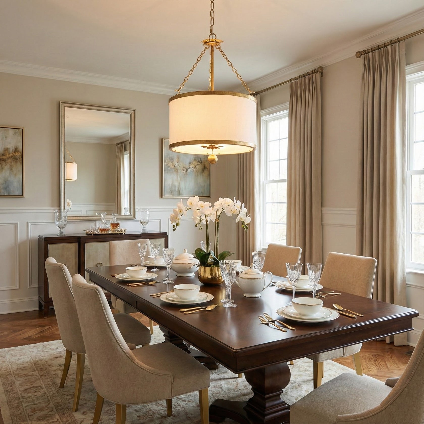 Kian Modern Fabric Pendant Light