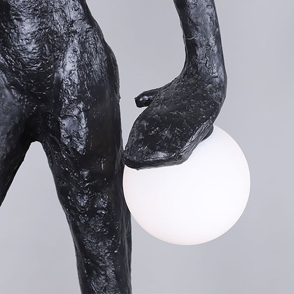 Kaelthos Textured Black Metal Floor Lamp - Blowlighting