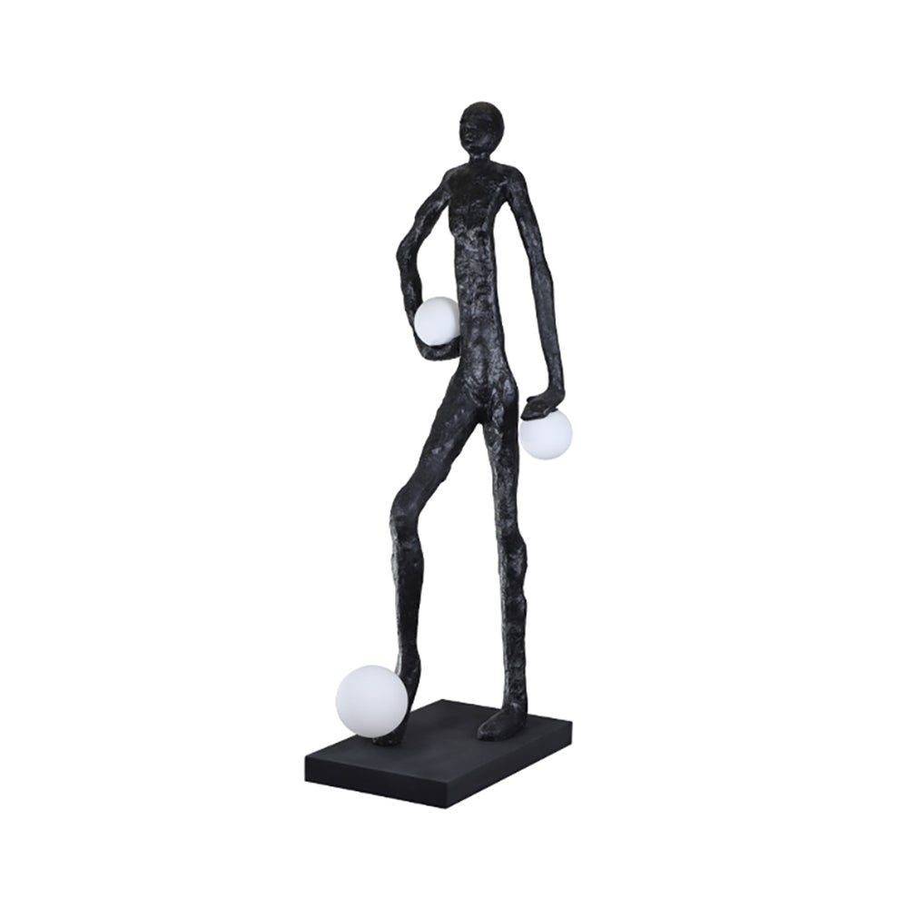Kaelthos Textured Black Metal Floor Lamp - Blowlighting
