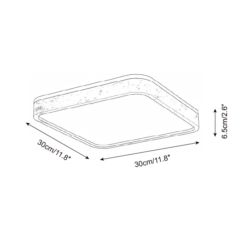 Kirin Minimalist Travertine Ceiling Light