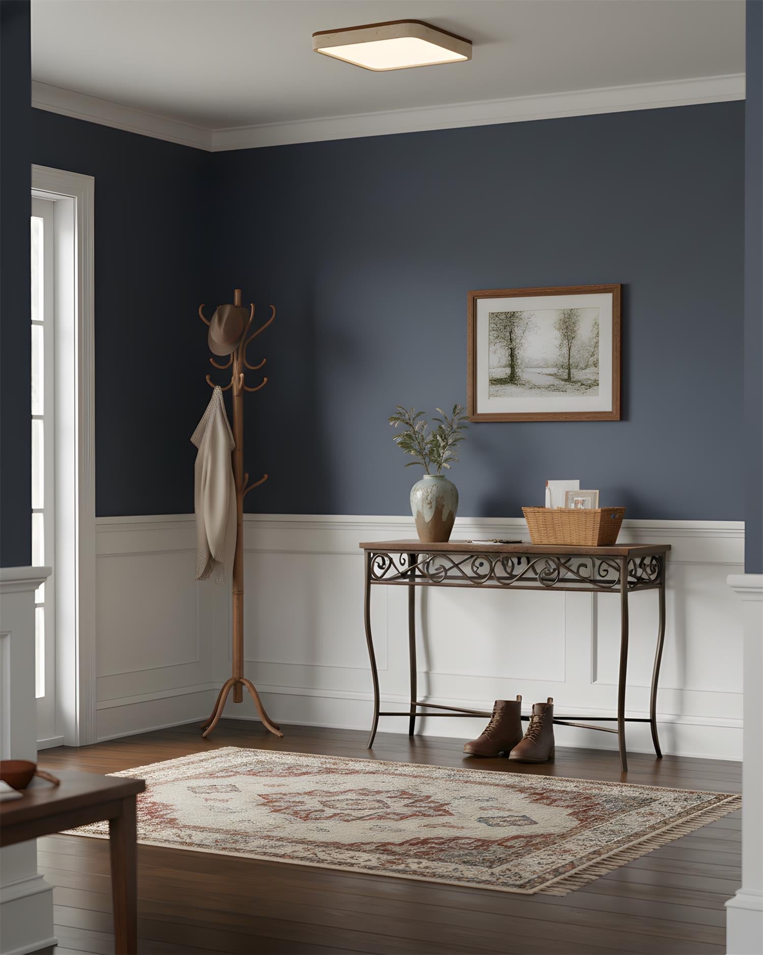 Kirin Minimalist Travertine Ceiling Light