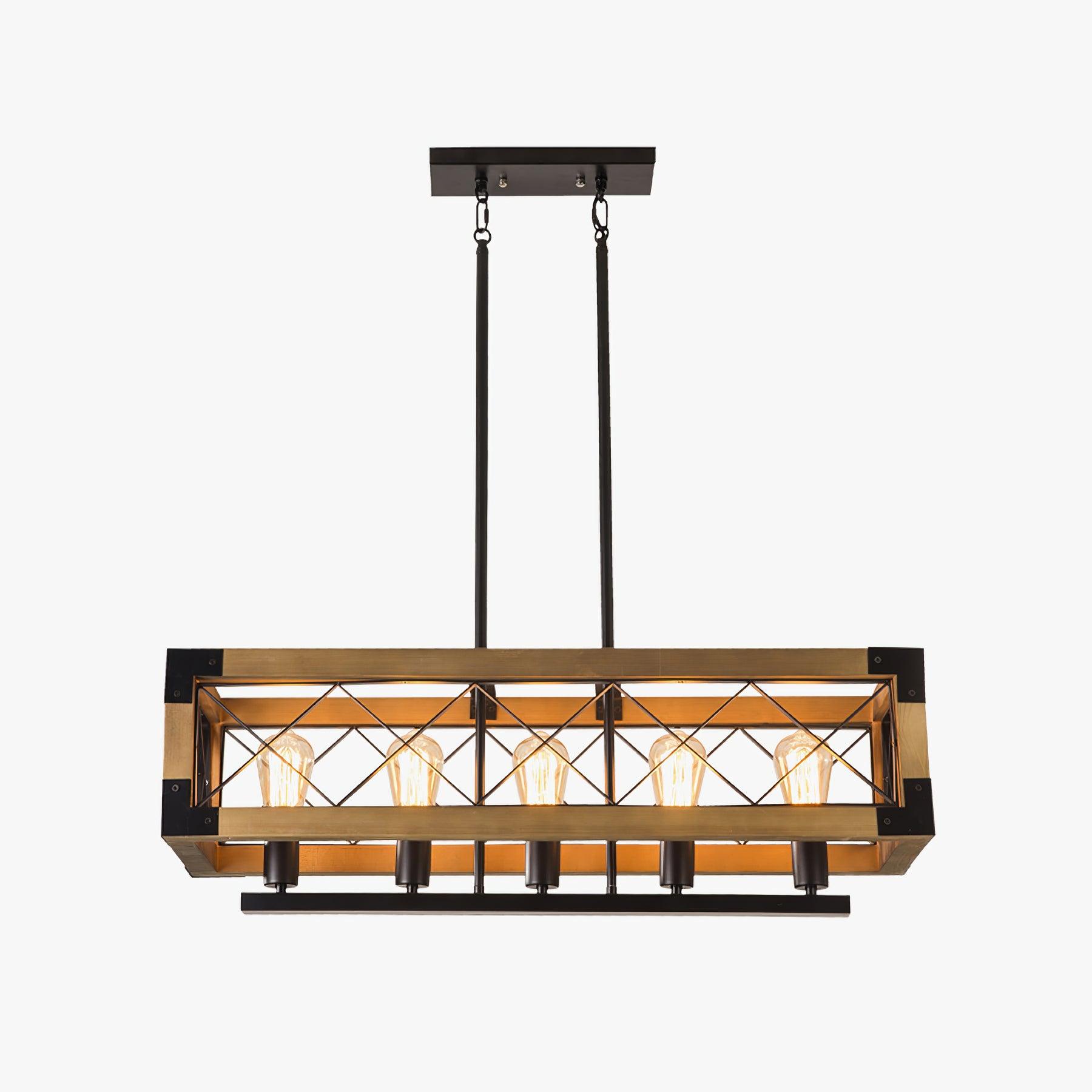 Kitchen Island Rectangle Chandelier - Blowlighting