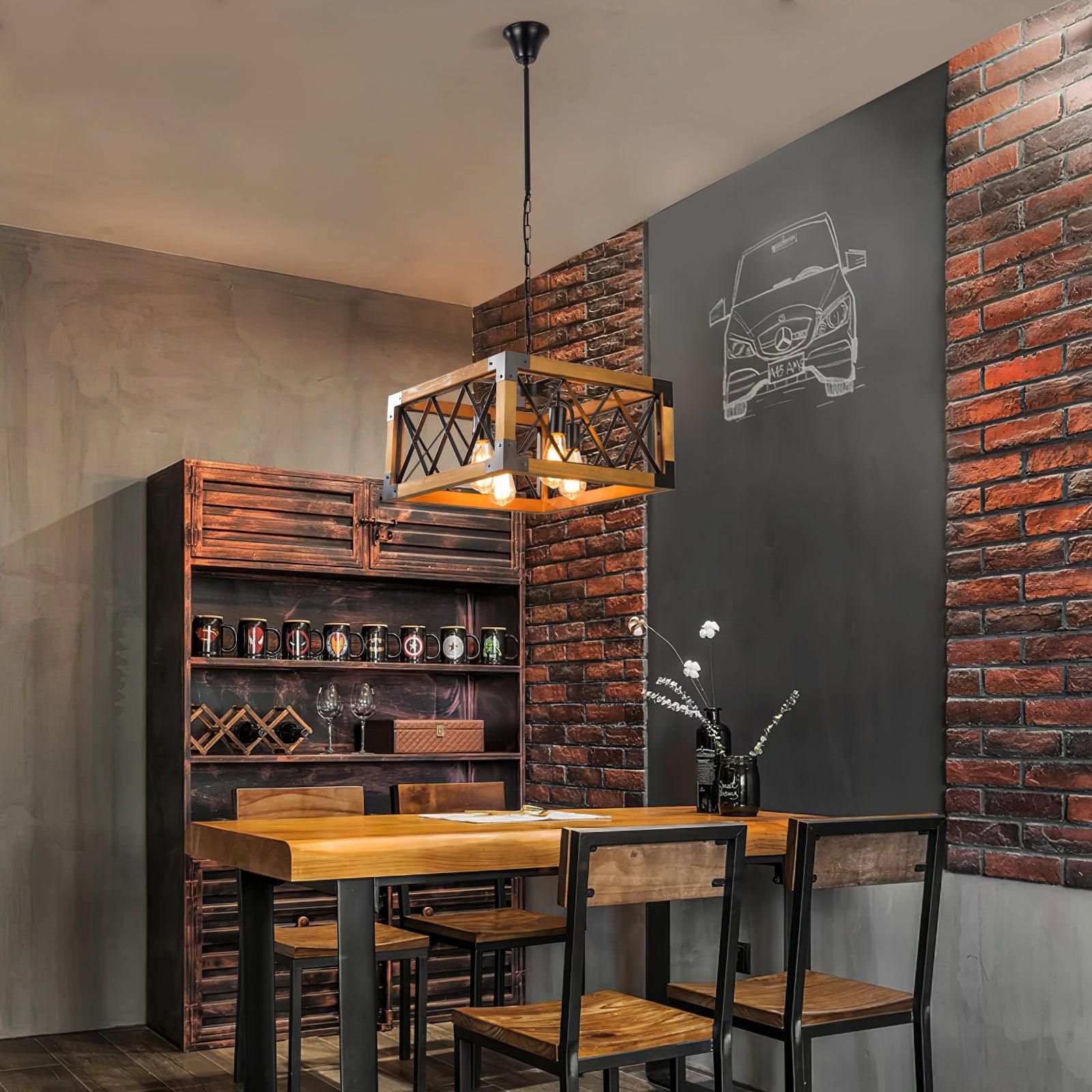 Kitchen Island Rectangle Chandelier - Blowlighting