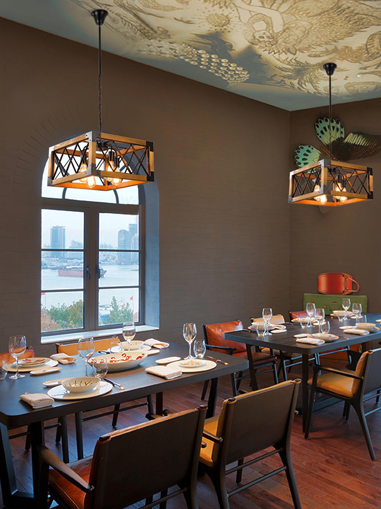 Kitchen Island Rectangle Chandelier - Blowlighting