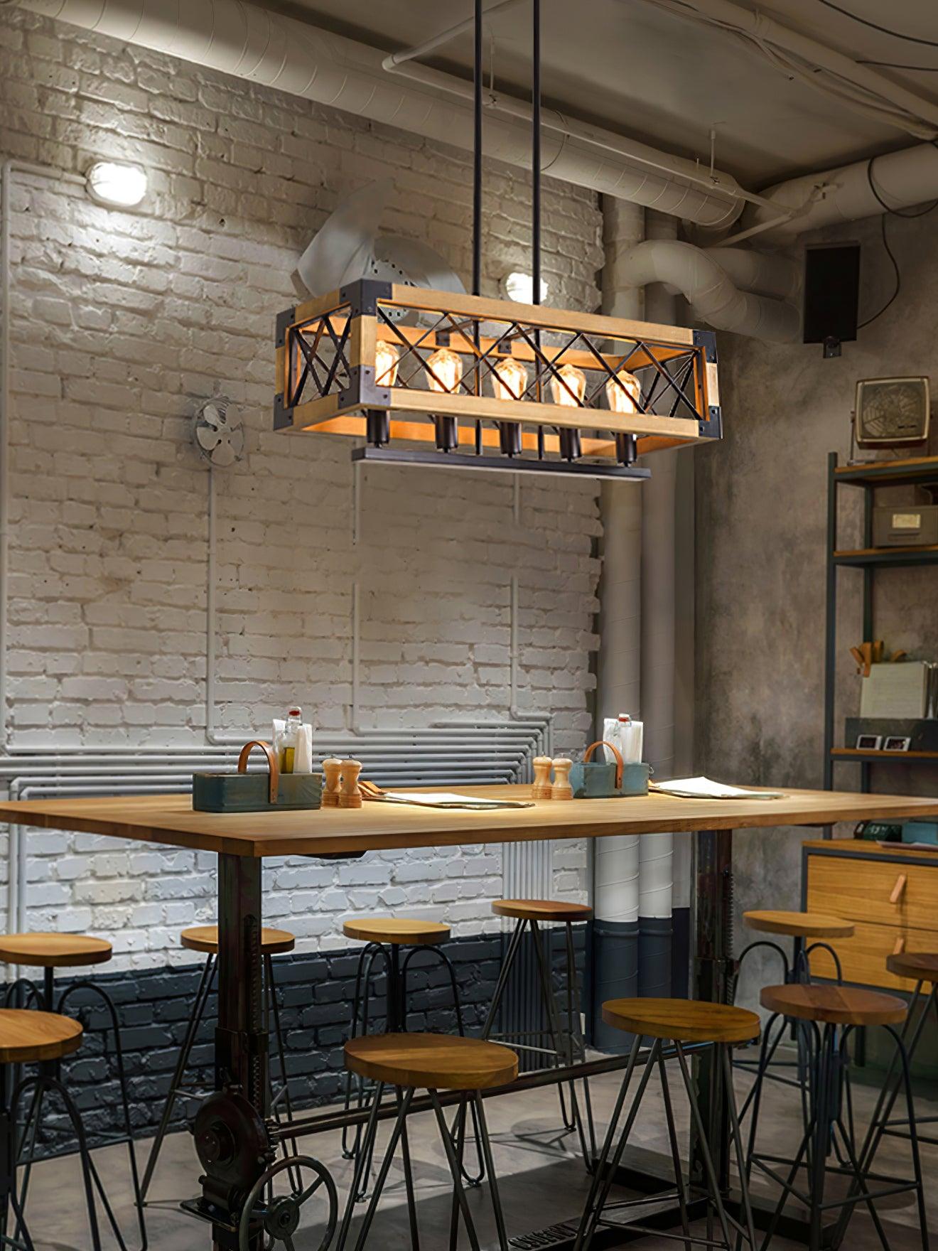 Kitchen Island Rectangle Chandelier - Blowlighting