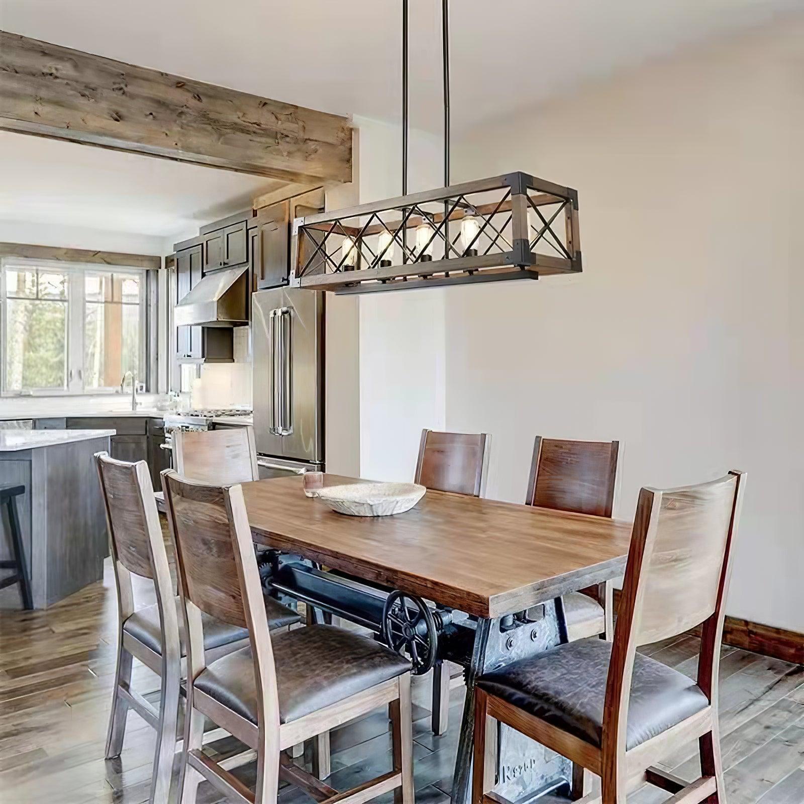 Kitchen Island Rectangle Chandelier - Blowlighting
