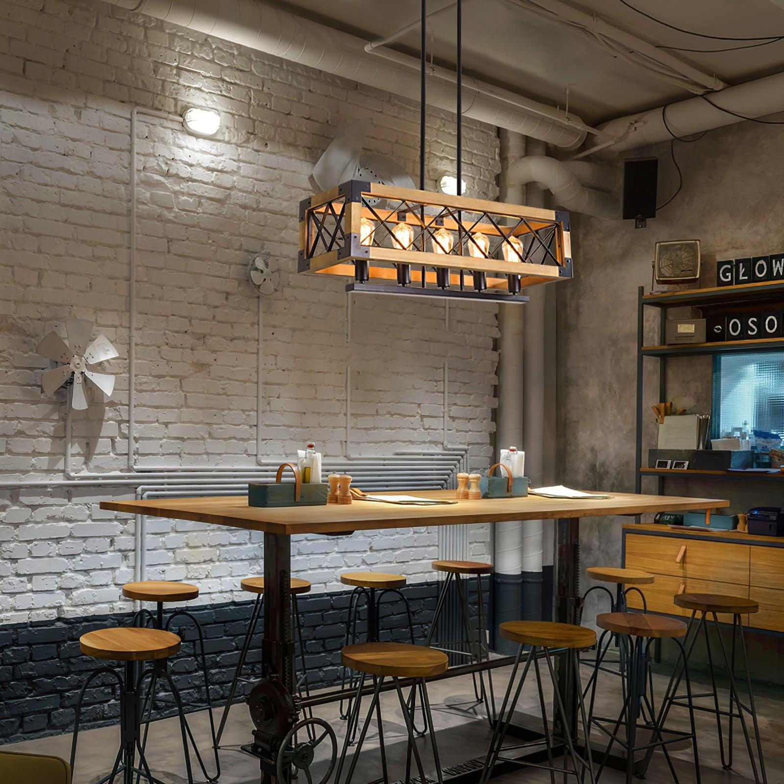Kitchen Island Rectangle Chandelier - Blowlighting