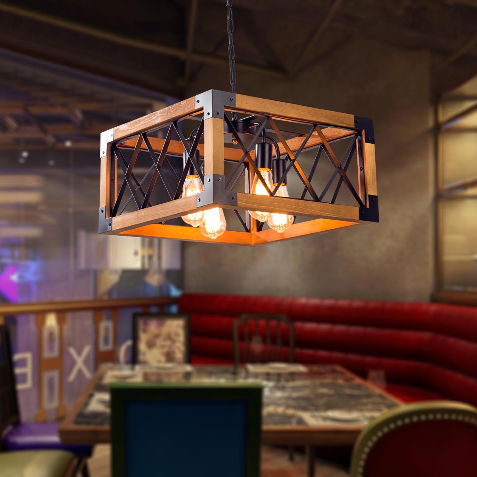 Kitchen Island Rectangle Chandelier - Blowlighting