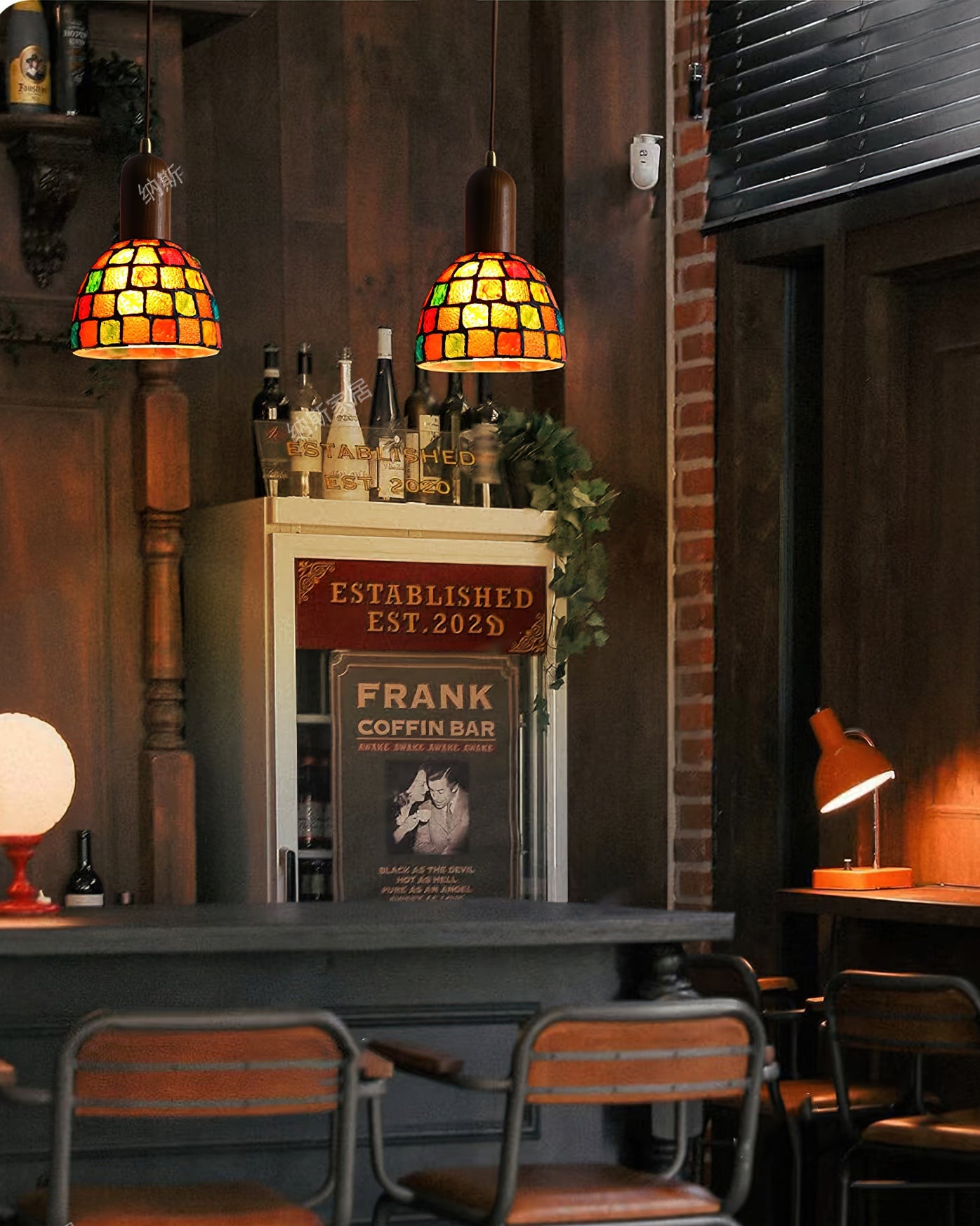 Klima Bohemian Glass Pendant Light