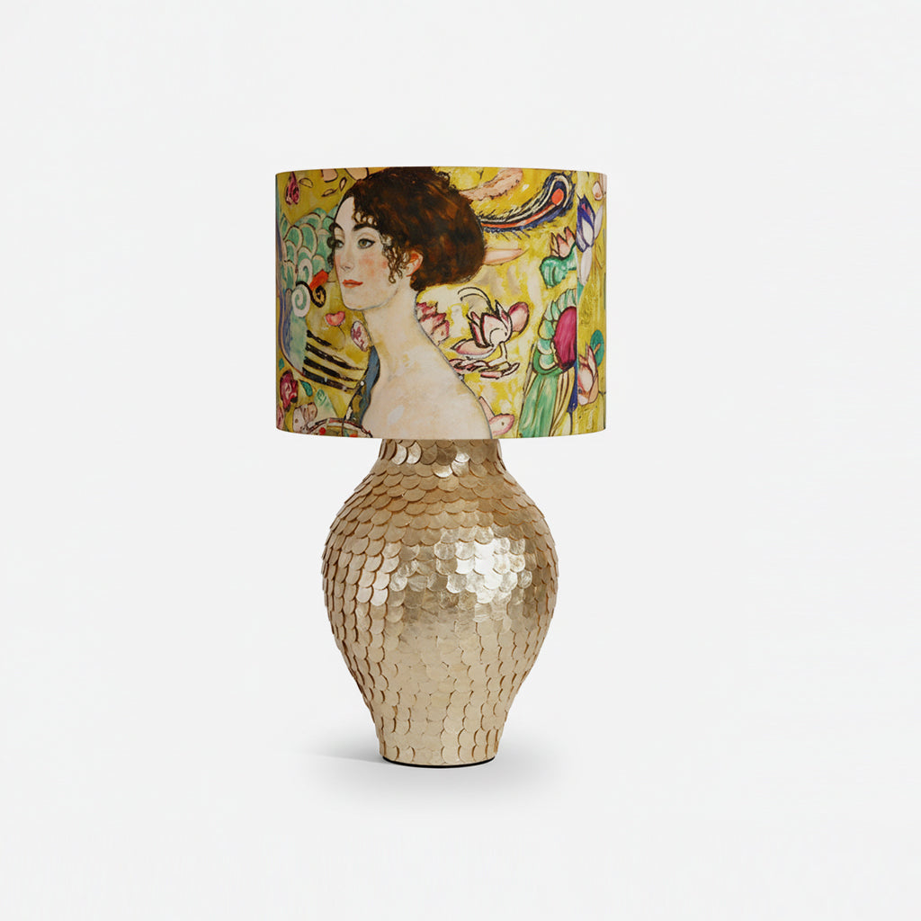 Klimora Vintage Natural Fritillary Table Light