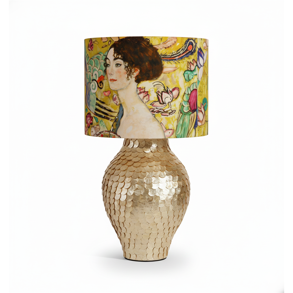 Klimora Vintage Natural Fritillary Table Light