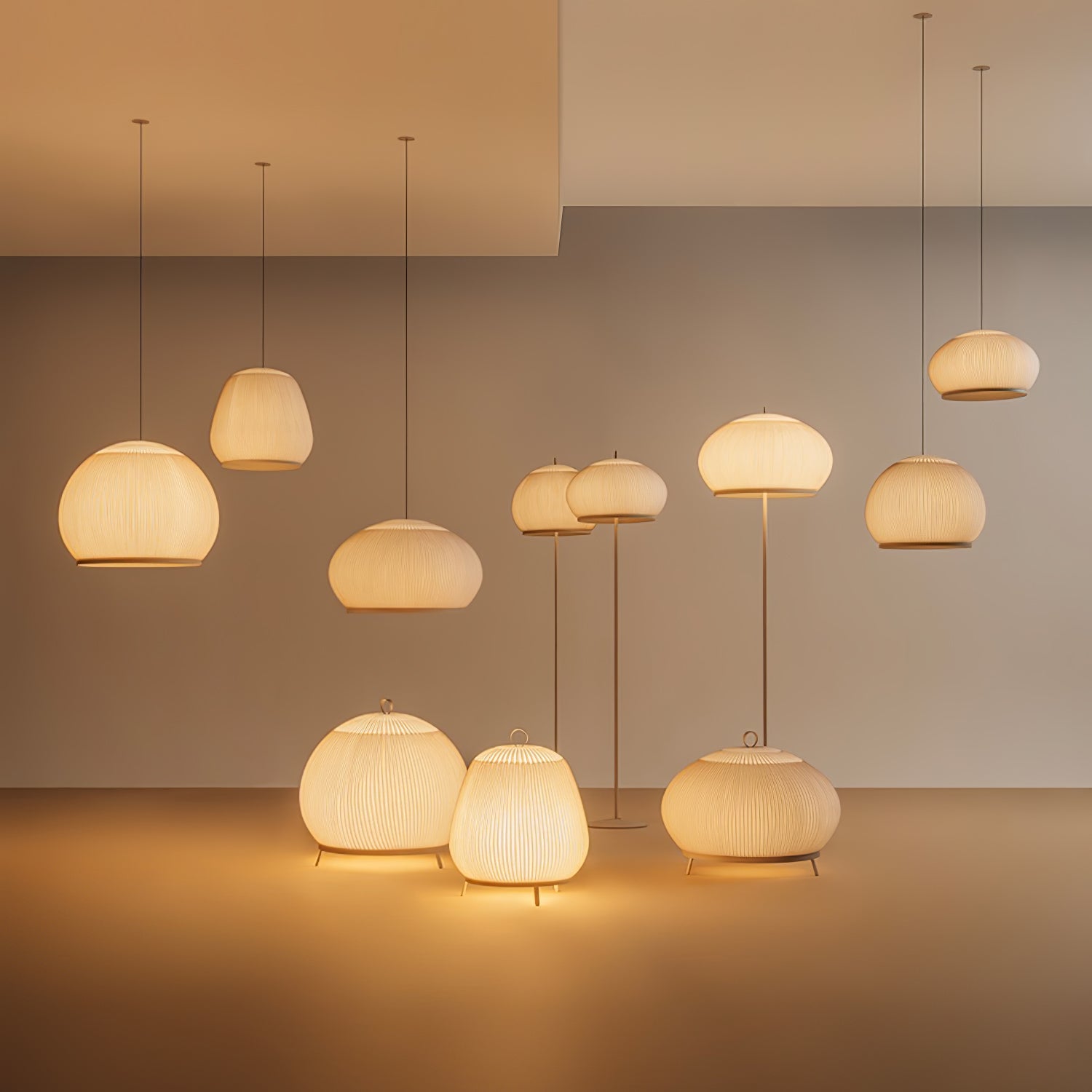 Lantern Knit Floor Lamp - Blowlighting