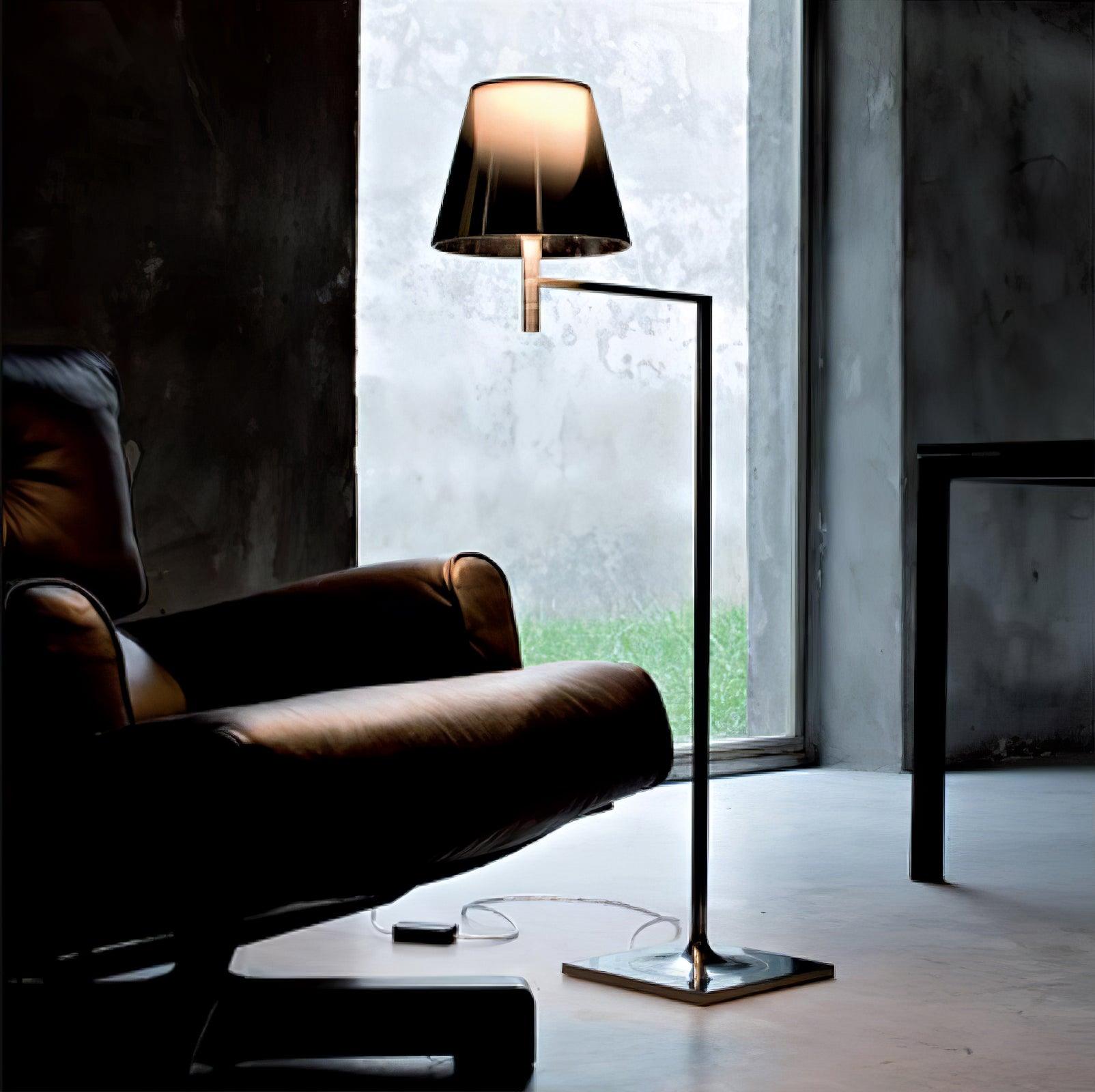 Chrome Prism Bending Floor Light - Blowlighting