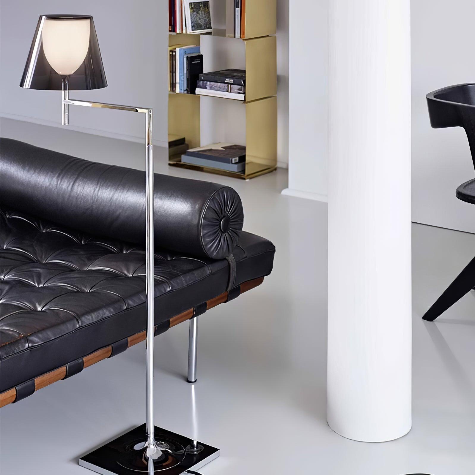 Chrome Prism Bending Floor Light - Blowlighting