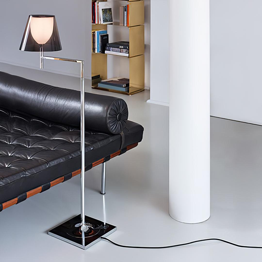 Chrome Prism Bending Floor Light - Blowlighting