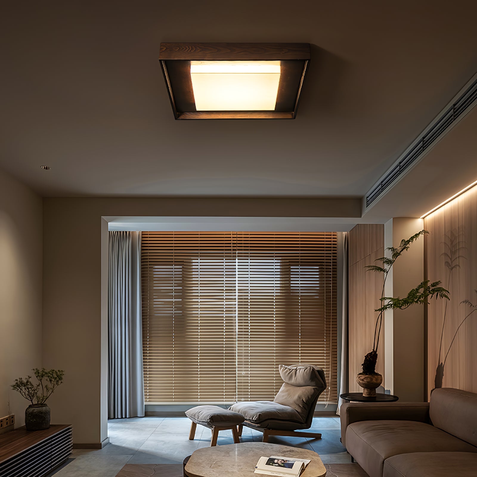 Auro Rustic Wood Ceiling Light - Blowlighting