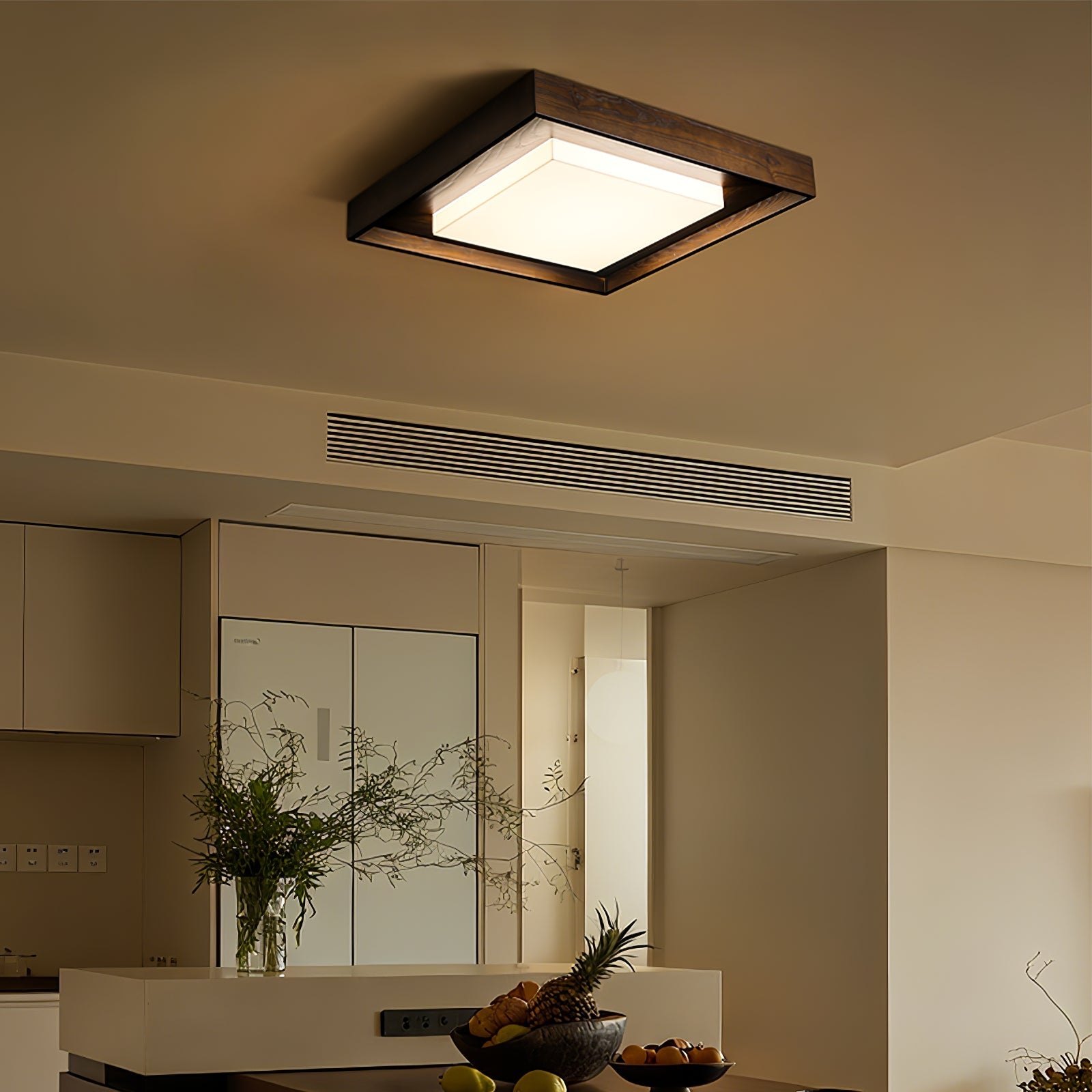 Auro Rustic Wood Ceiling Light - Blowlighting