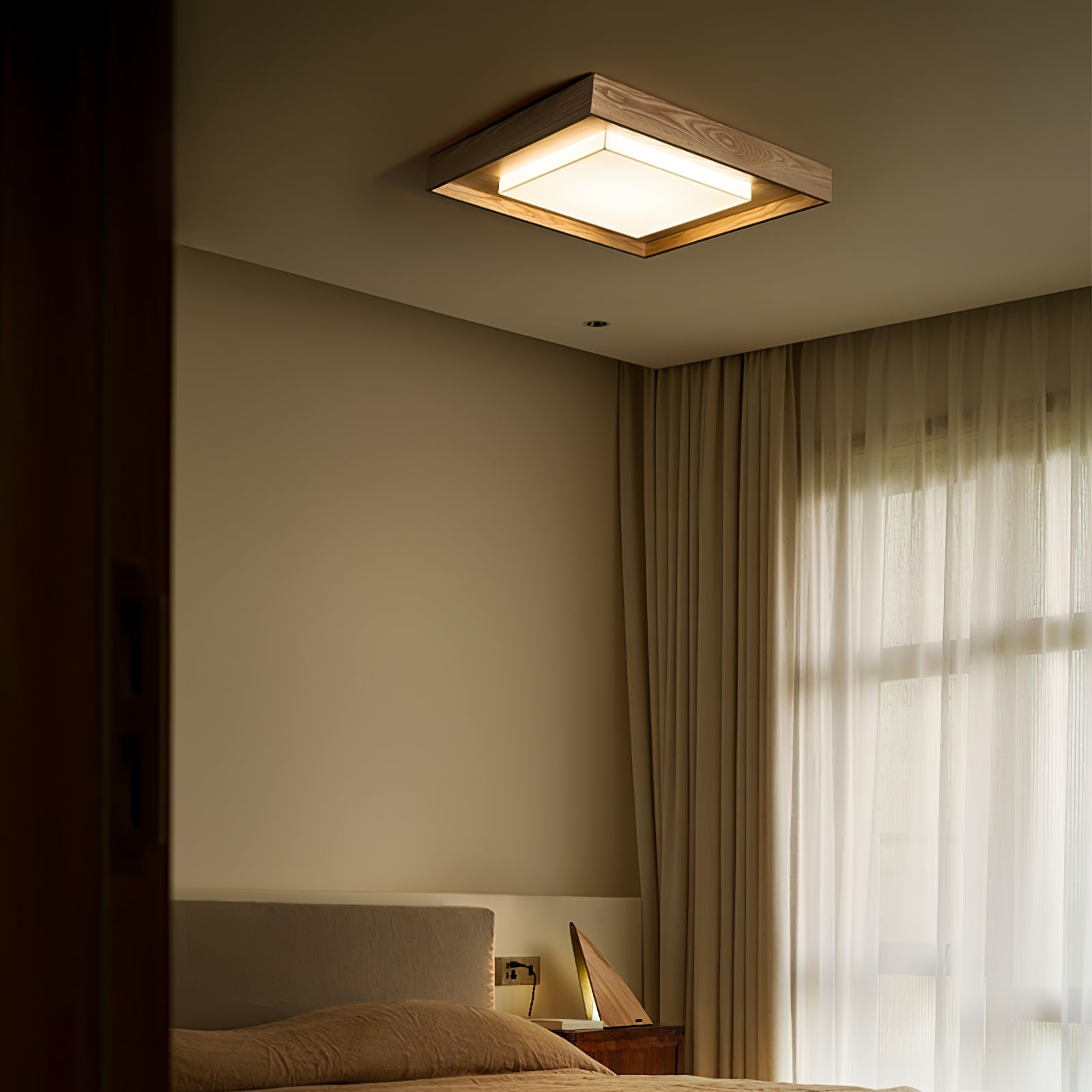 Auro Rustic Wood Ceiling Light - Blowlighting