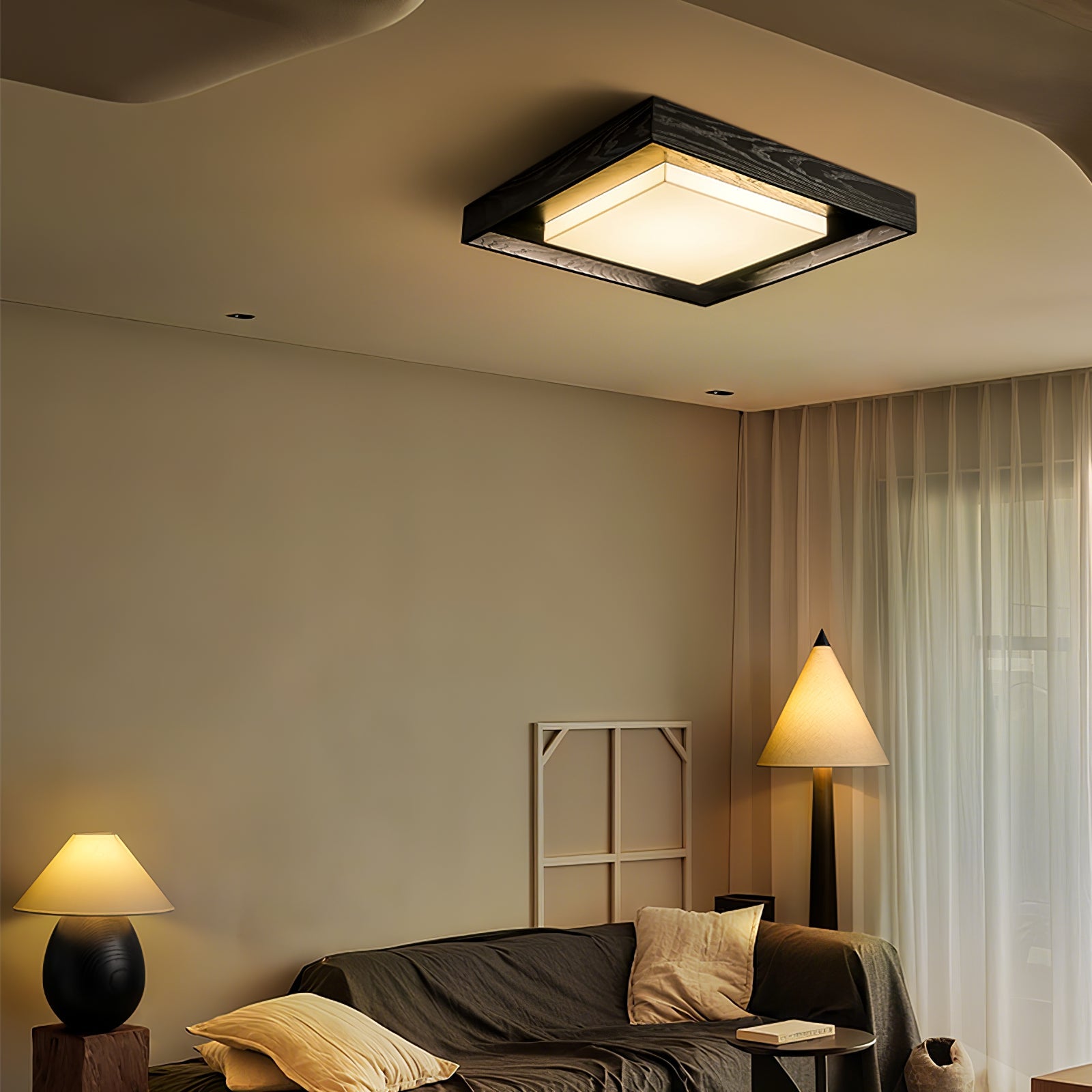Auro Rustic Wood Ceiling Light - Blowlighting