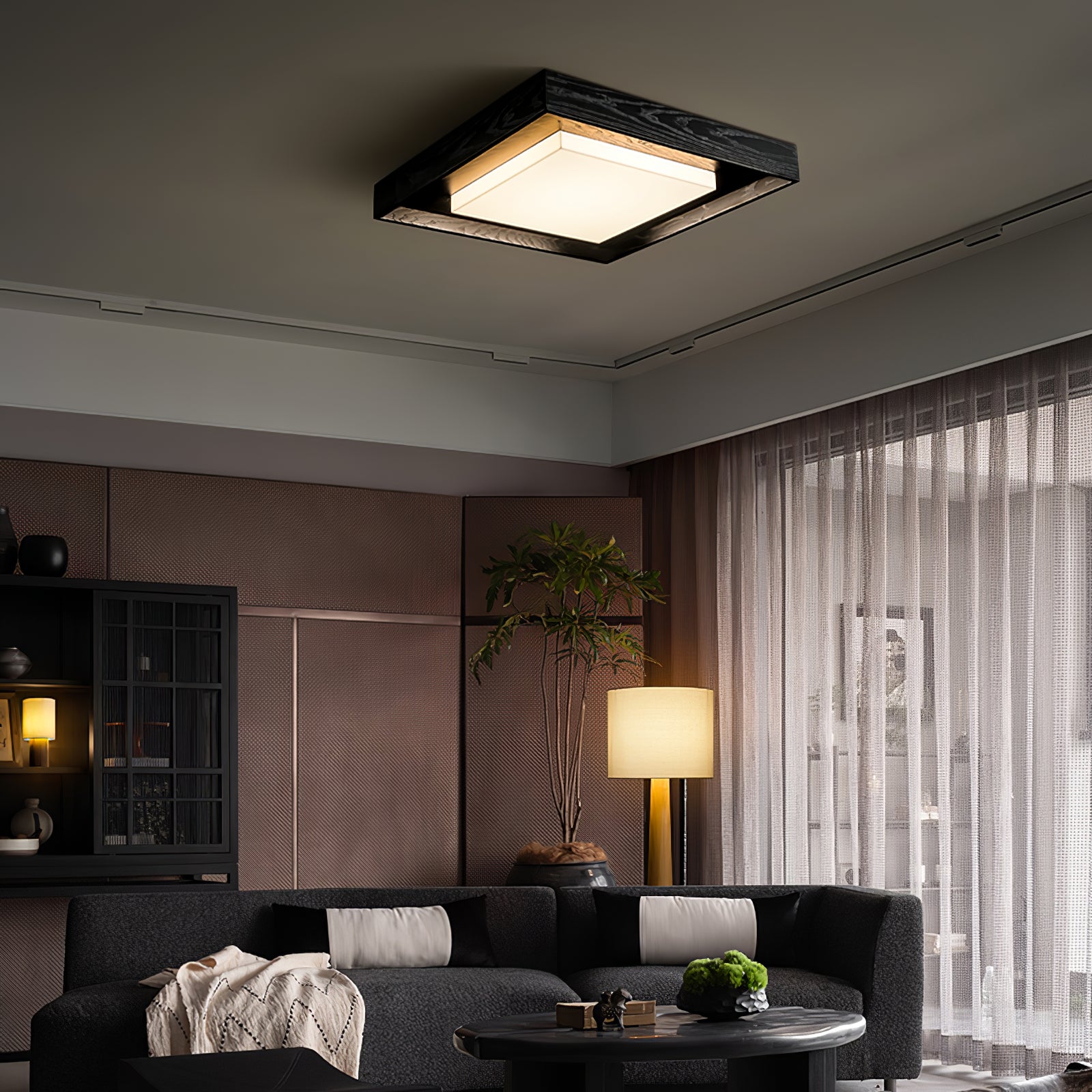 Auro Rustic Wood Ceiling Light - Blowlighting