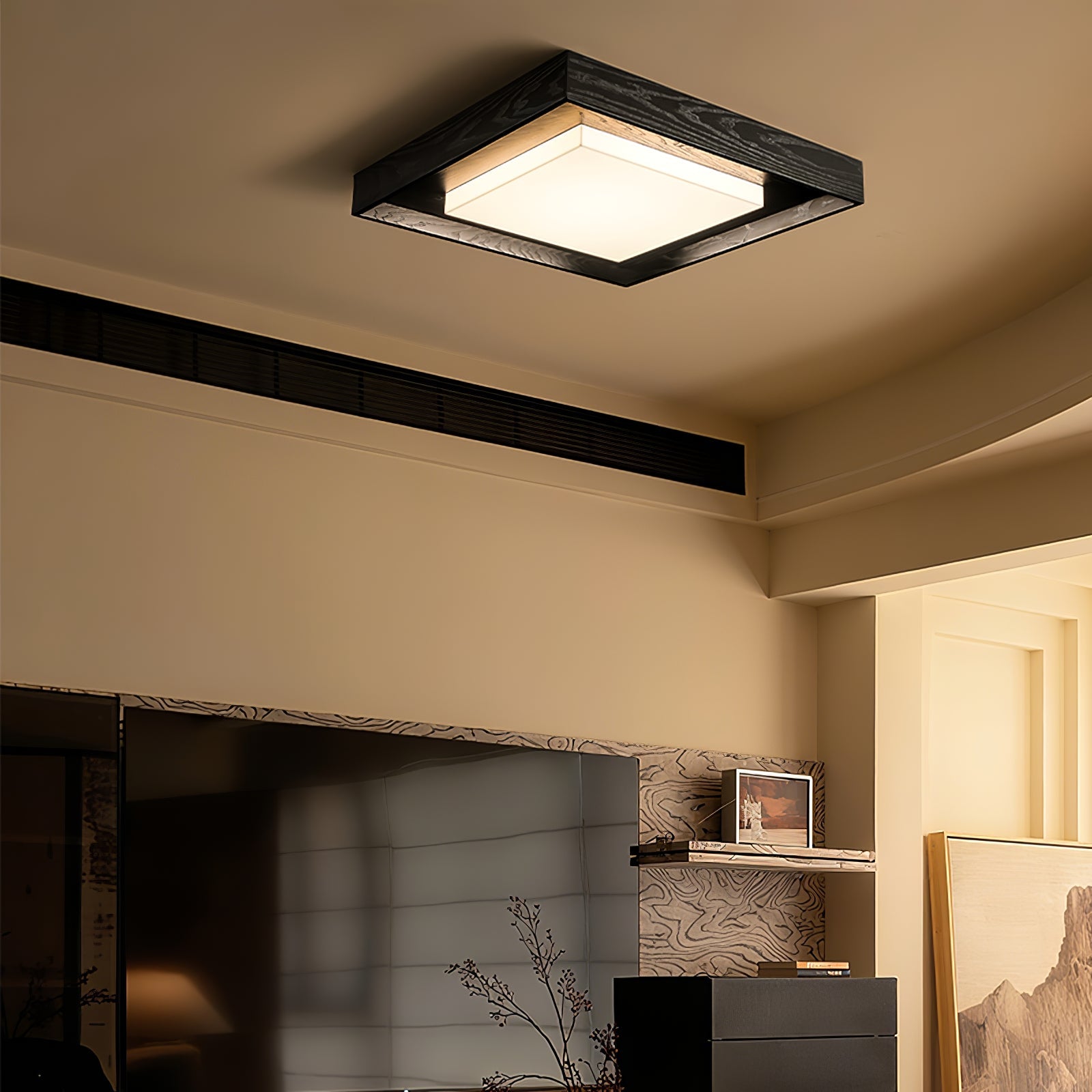 Auro Rustic Wood Ceiling Light - Blowlighting