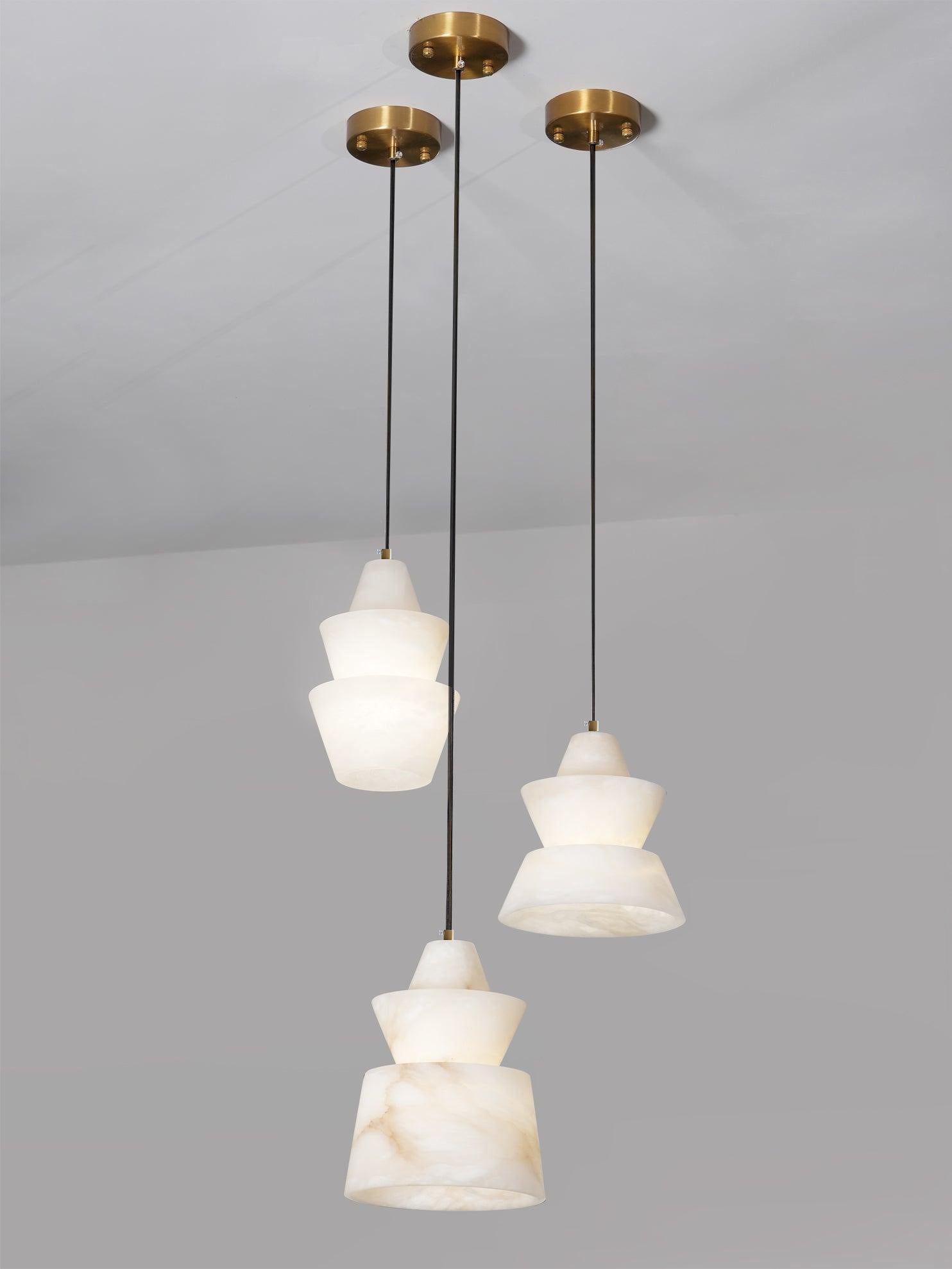 Strata Alabaster Pendant Light - Blowlighting