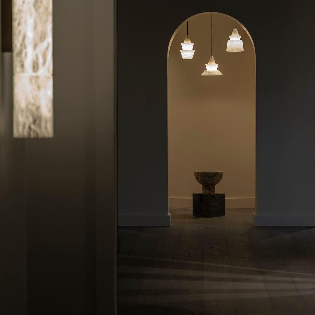Strata Alabaster Pendant Light - Blowlighting