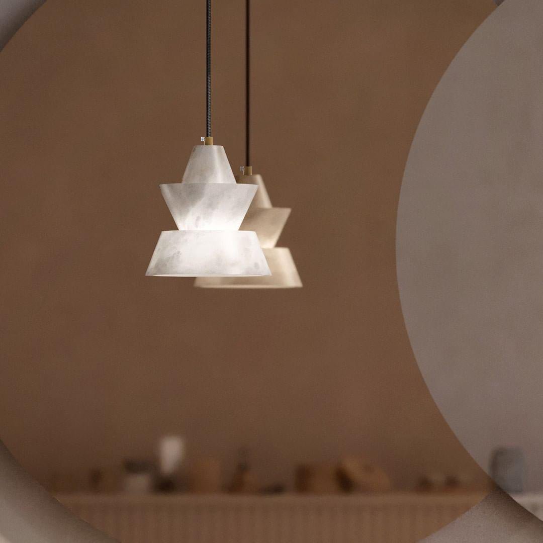 Strata Alabaster Pendant Light - Blowlighting